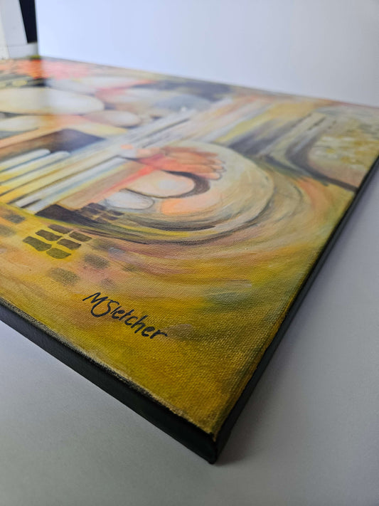 Even in the Tiniest of Spaces Michele Sletcher Art Abstract Award winning art