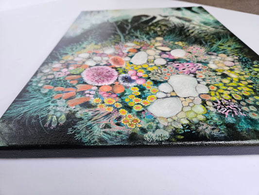 Ghost Ode to the Reef Collection Michele Sletcher Art Abstract Coral Reef Artist