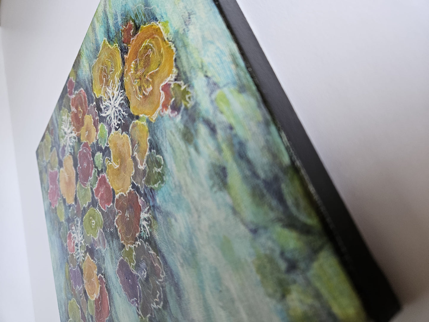 Joyful Surprise ode to the reef collection michele sletcher art abstract artwork bright corals