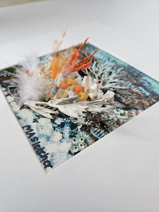 Regrowth 2 Lost and found collection Michele Sletcher Art Australian abstract coral reef artist