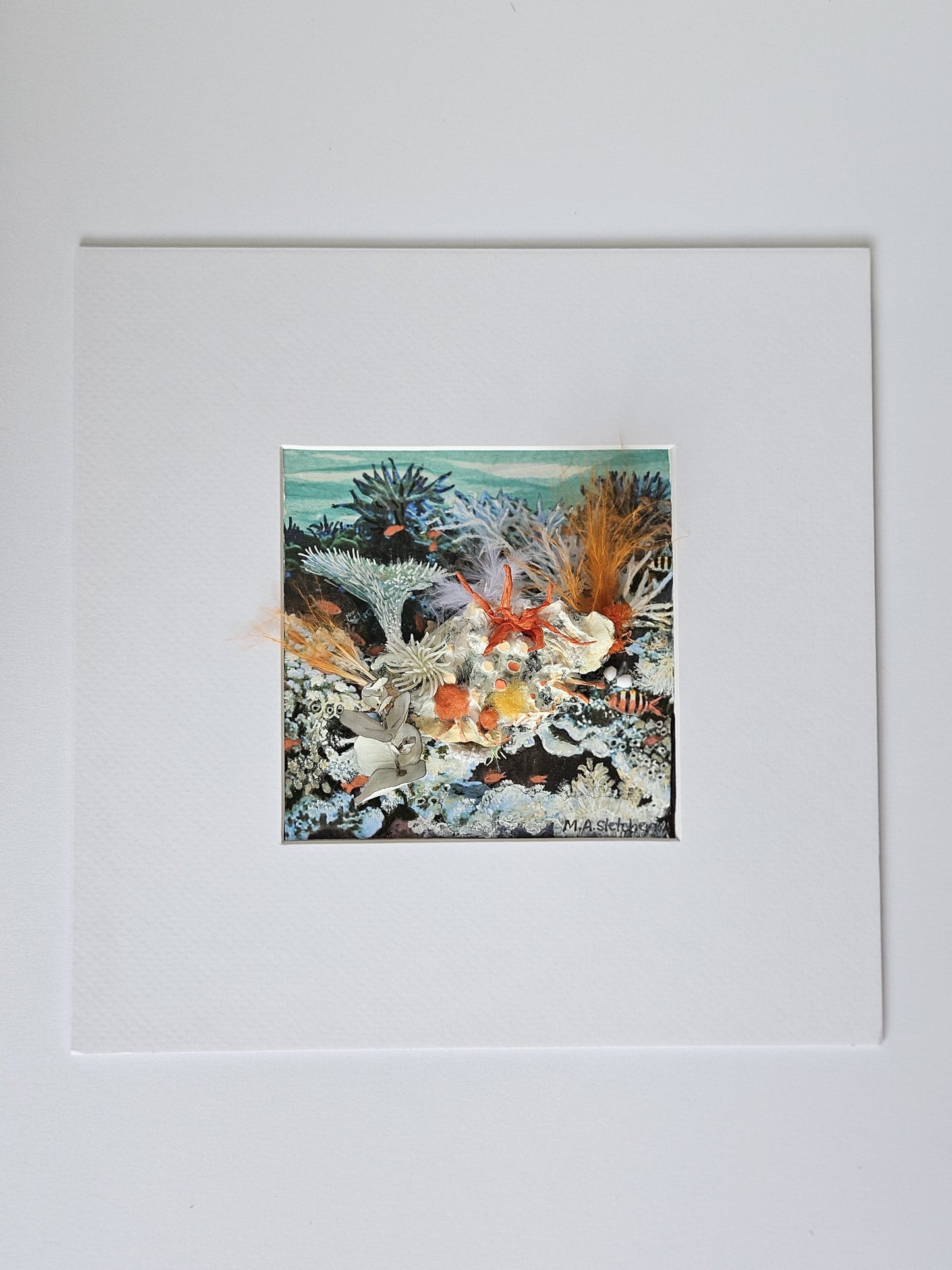 Regrowth 3 Lost and found collection Michele Sletcher Art Australian abstract coral reef artist