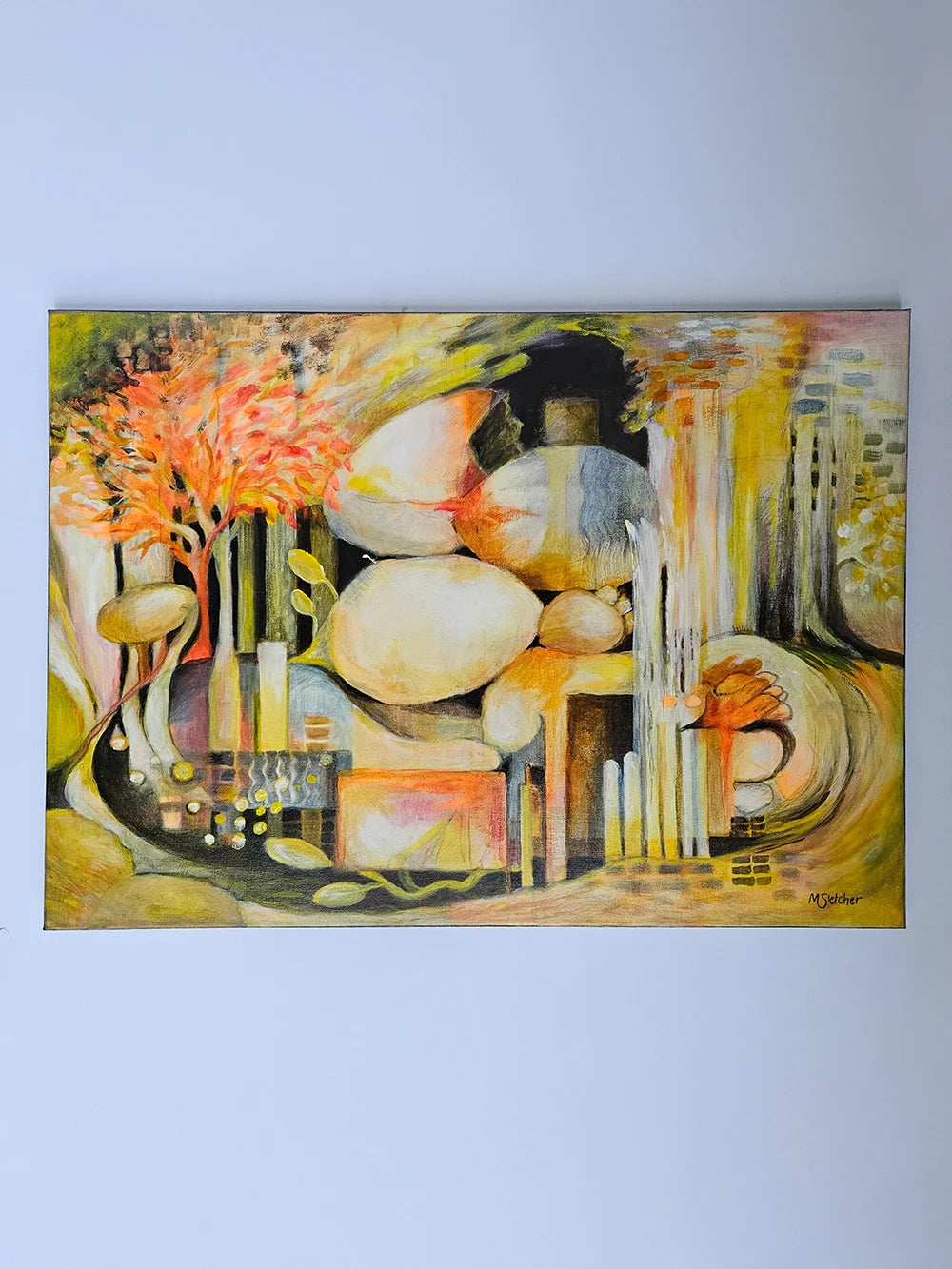 Even in the Tiniest of Spaces Michele Sletcher Art Abstract Award winning art