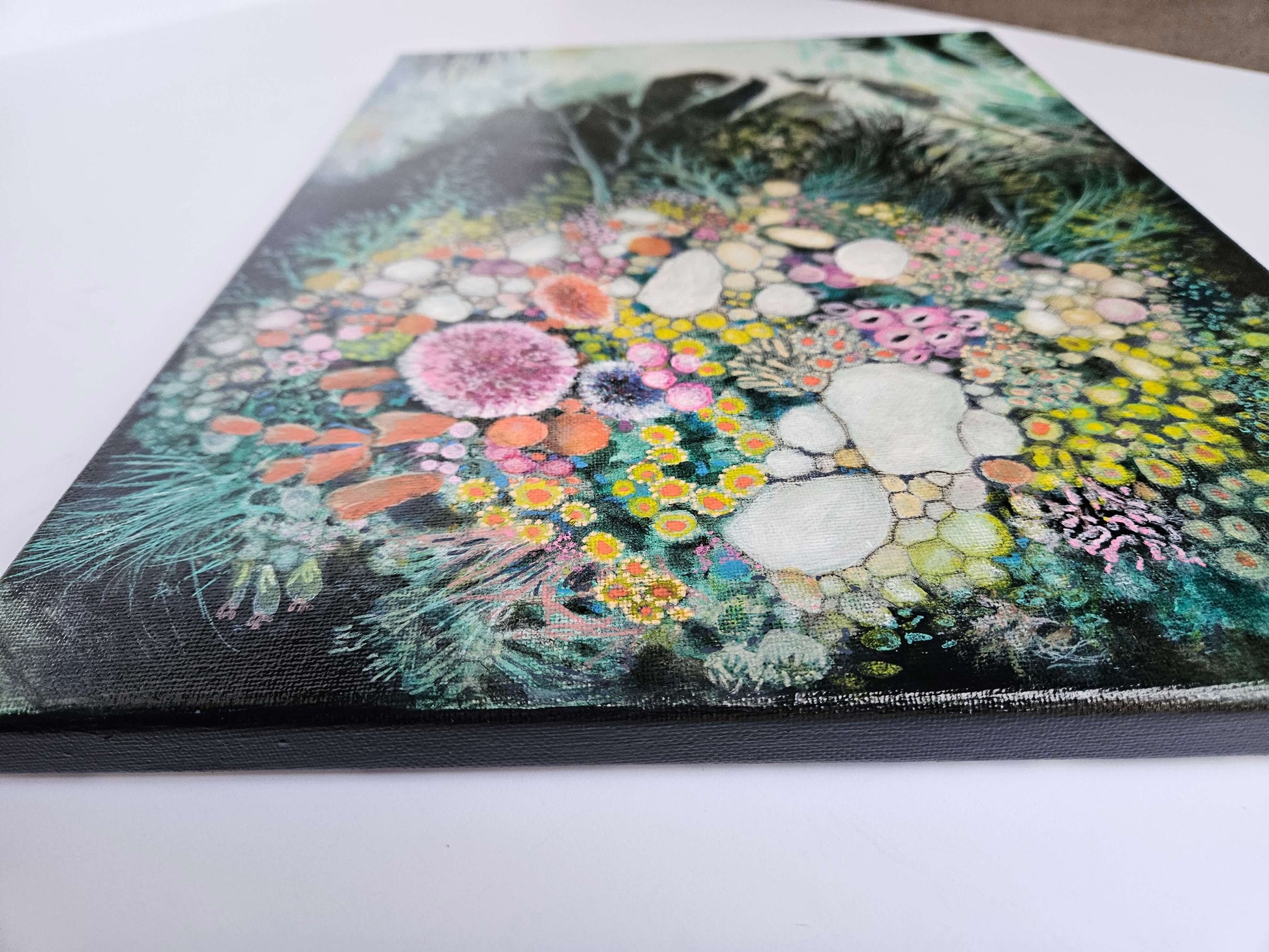 Ghost Ode to the Reef Collection Michele Sletcher Art Abstract Coral Reef Artist