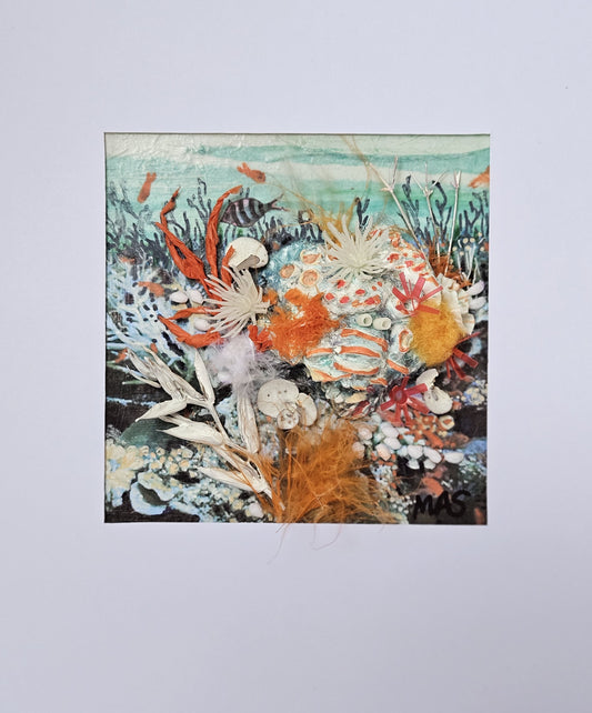 Regrowth 1 Lost and found collection Michele Sletcher Art Australian abstract coral reef artist