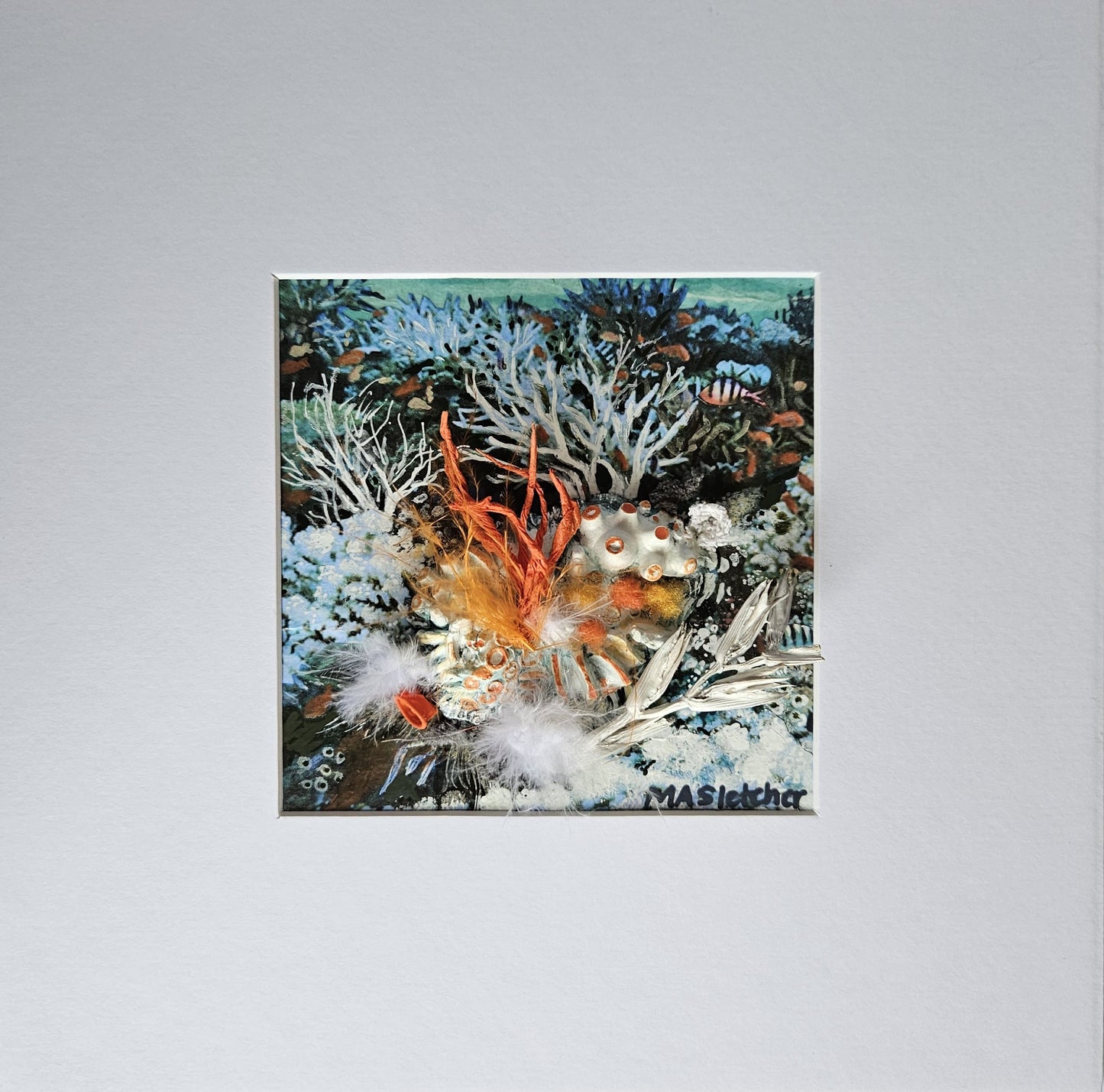 Regrowth 2 Lost and found collection Michele Sletcher Art Australian abstract coral reef artist