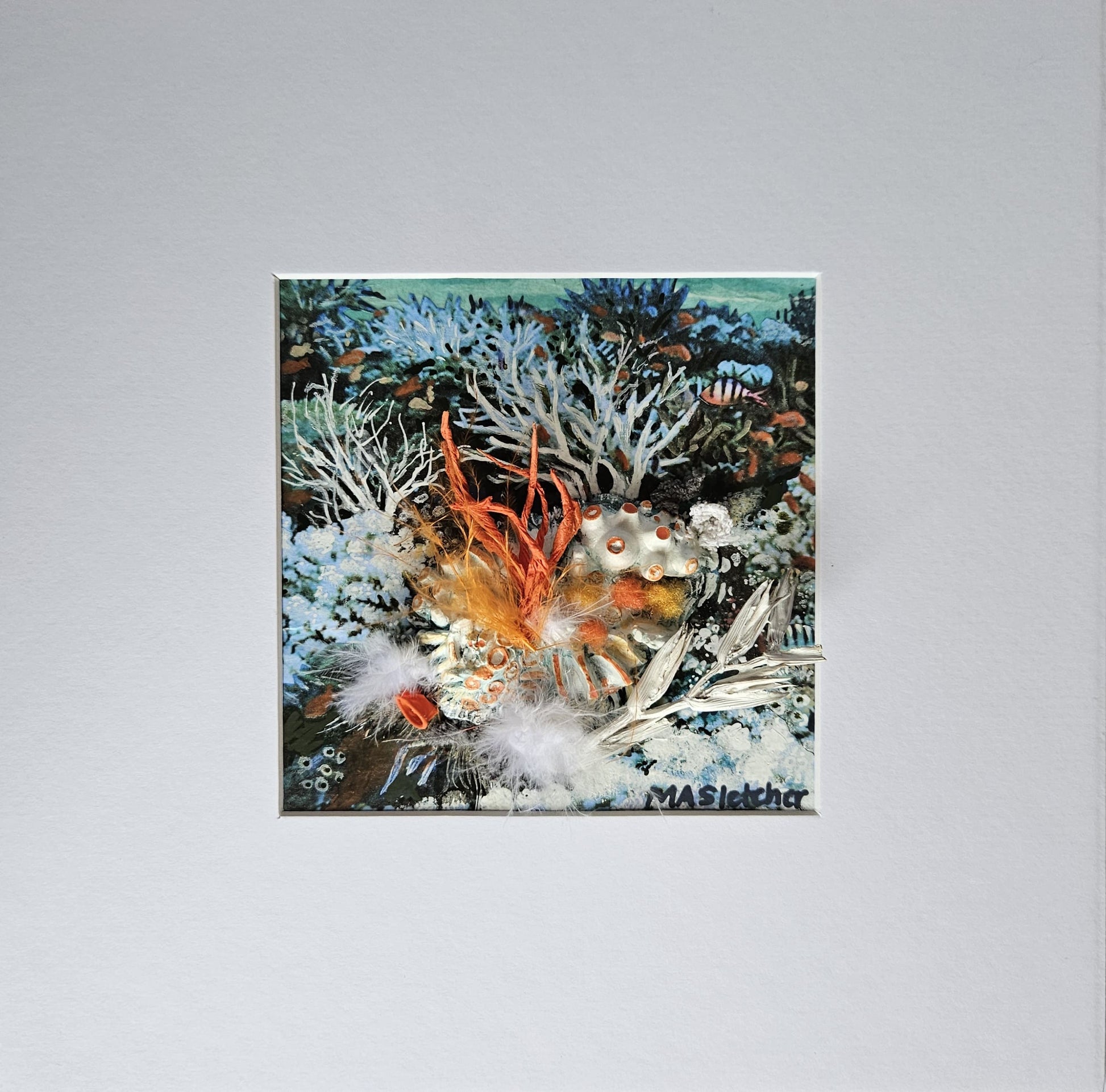 Regrowth 2 Lost and found collection Michele Sletcher Art Australian abstract coral reef artist