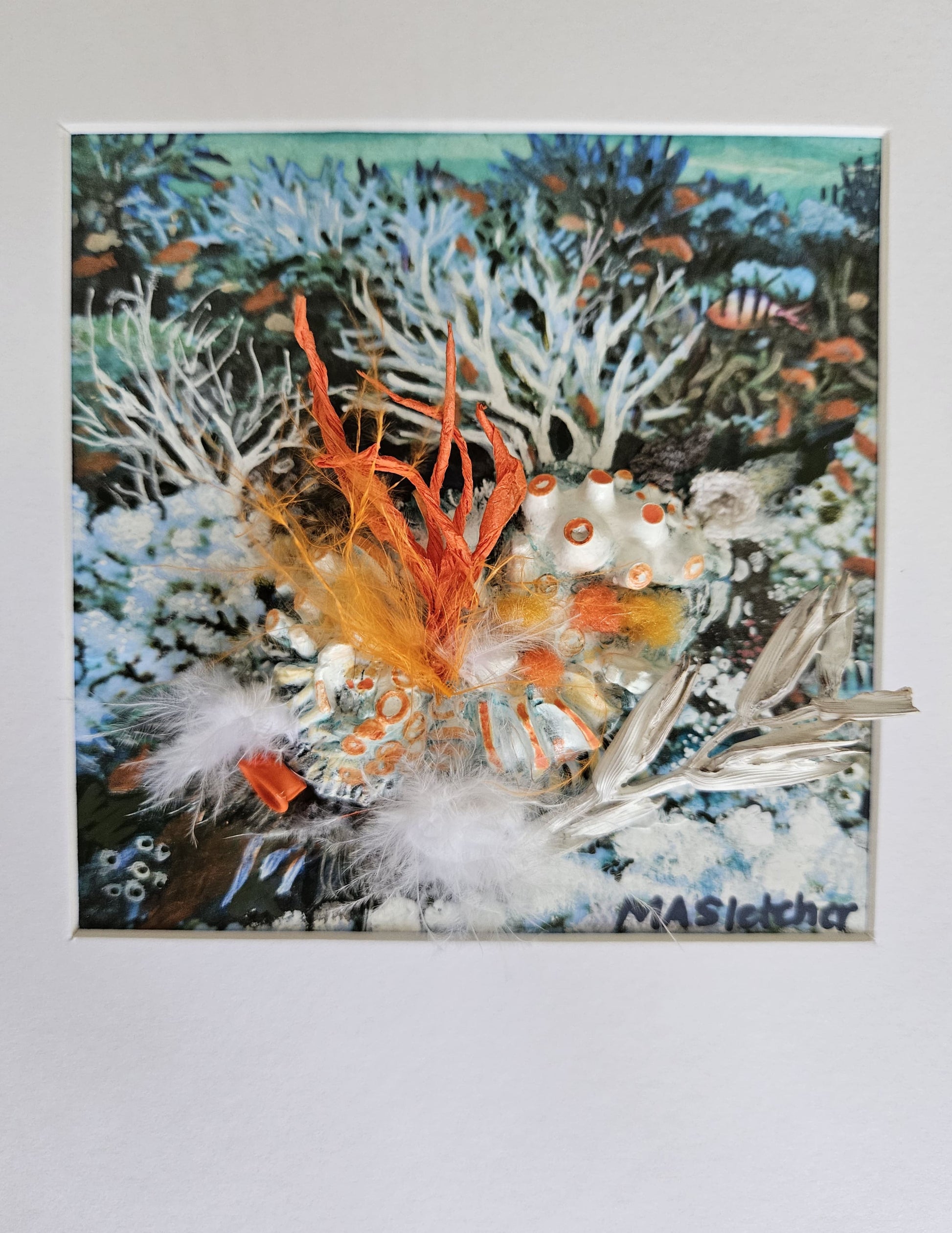 Regrowth 2 Lost and found collection Michele Sletcher Art Australian abstract coral reef artist