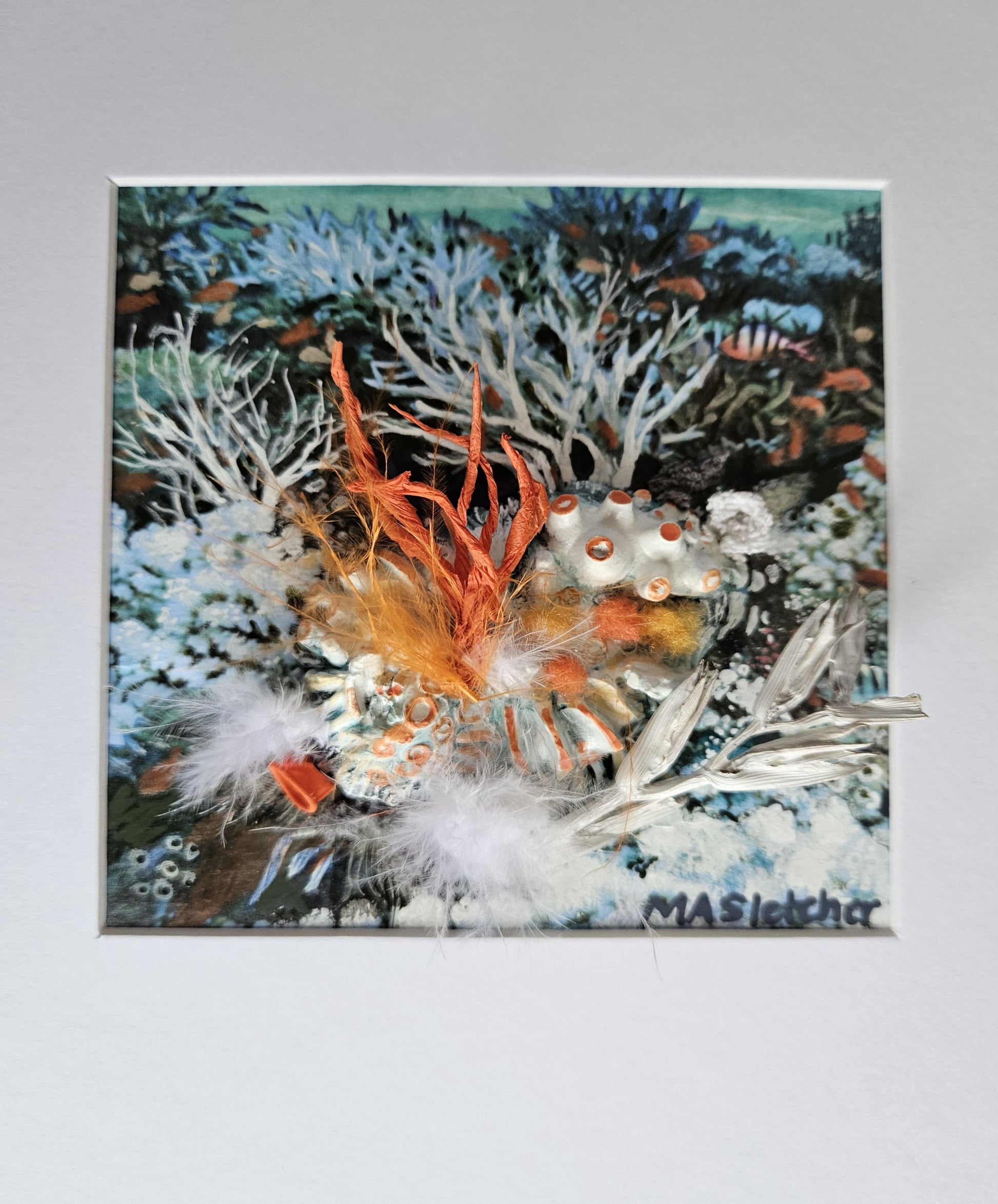 Regrowth 2 Lost and found collection Michele Sletcher Art Australian abstract coral reef artist