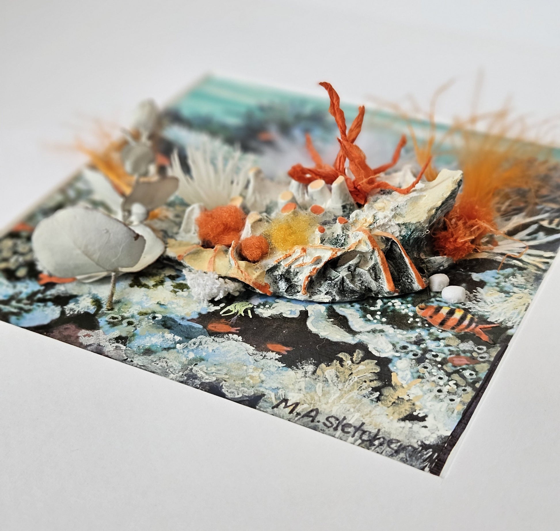 Regrowth 3 Lost and found collection Michele Sletcher Art Australian abstract coral reef artist