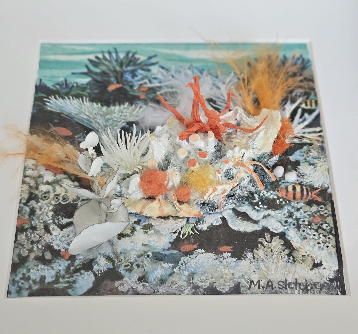 Regrowth 3 Lost and found collection Michele Sletcher Art Australian abstract coral reef artist