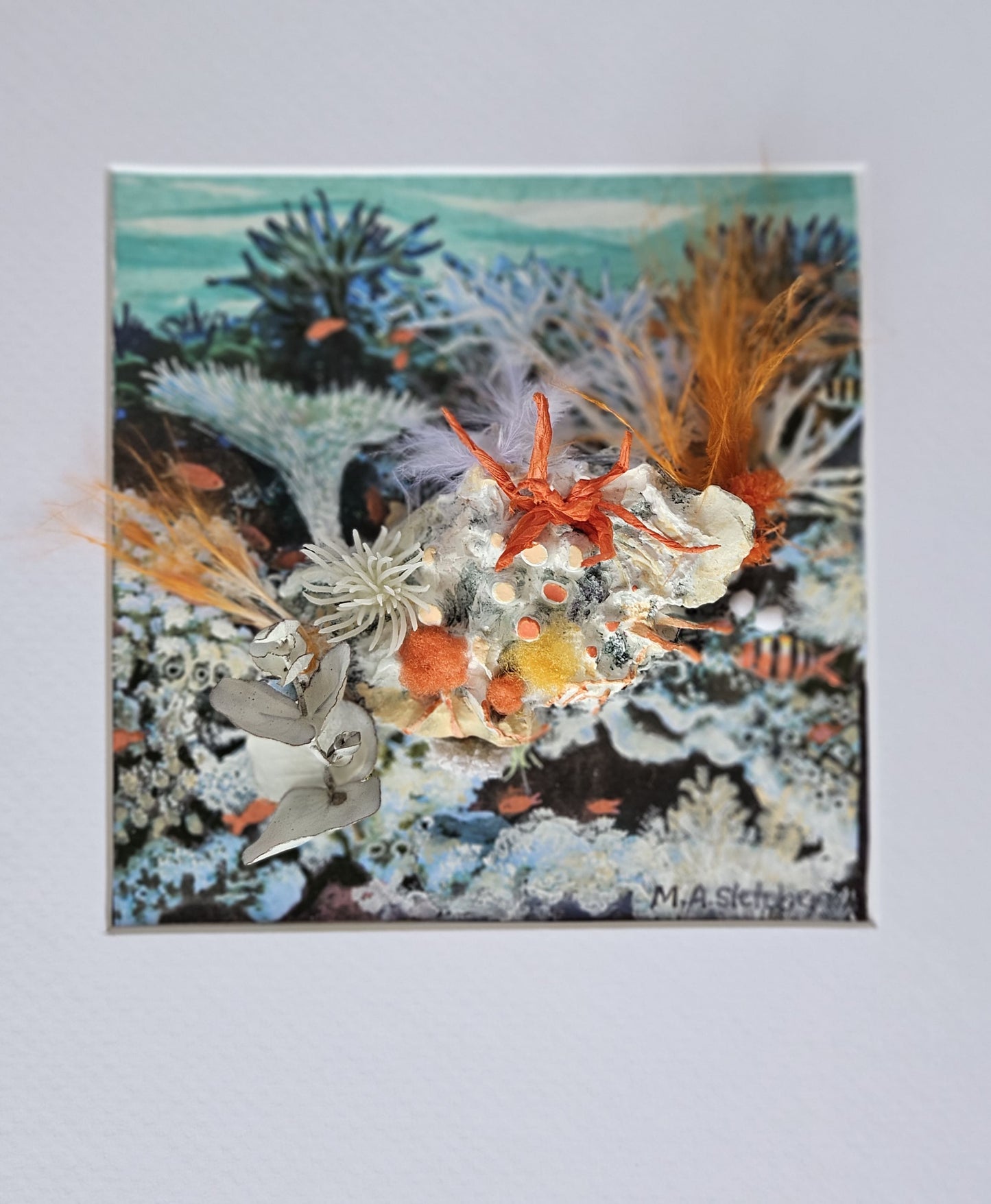 Regrowth 3 Lost and found collection Michele Sletcher Art Australian abstract coral reef artist