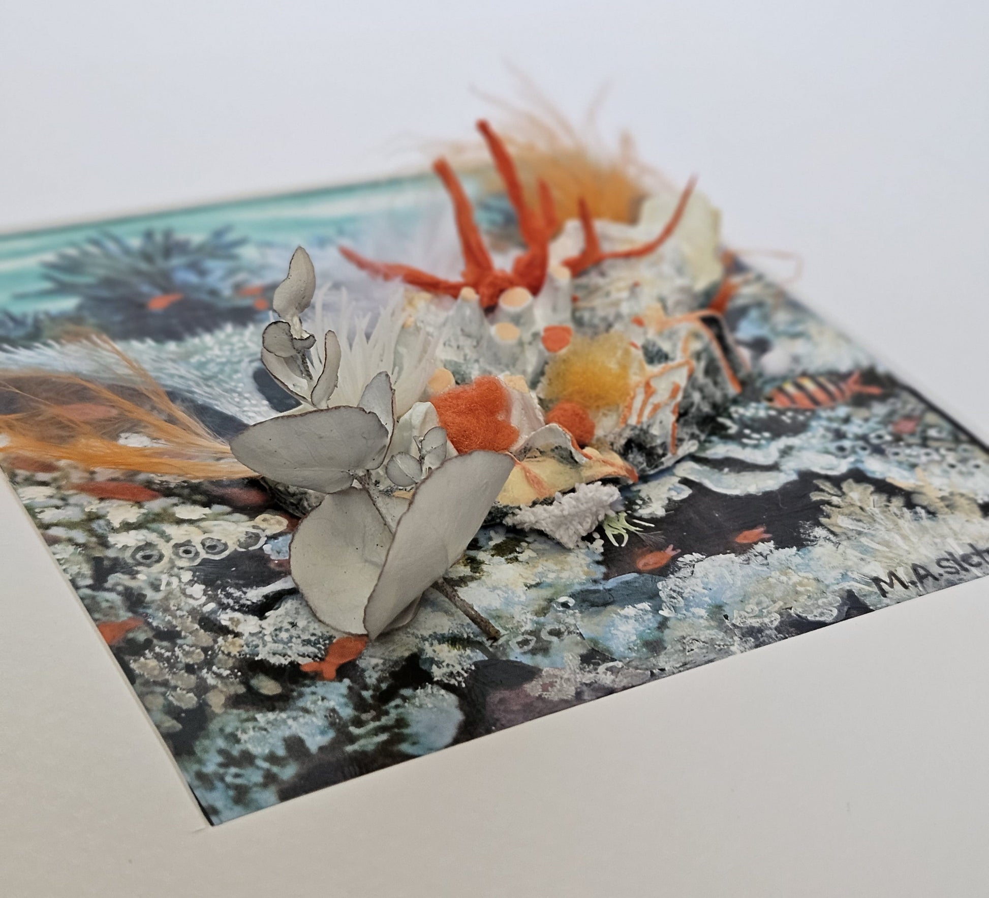 Regrowth 3 Lost and found collection Michele Sletcher Art Australian abstract coral reef artist