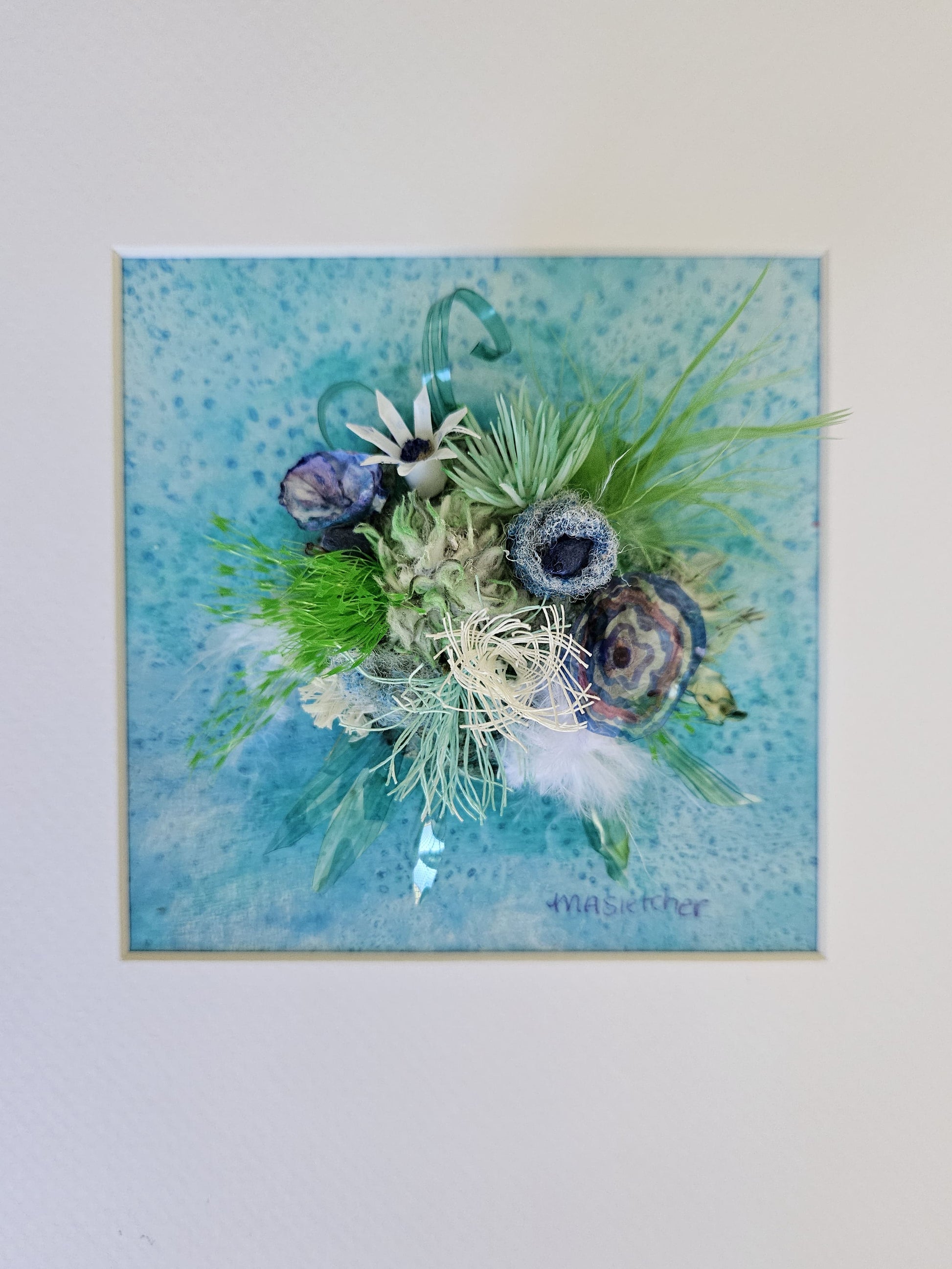 Sea Posie No.1 Side Michele Sletcher Art Coral Reef Artwork Abstract Australian award winning