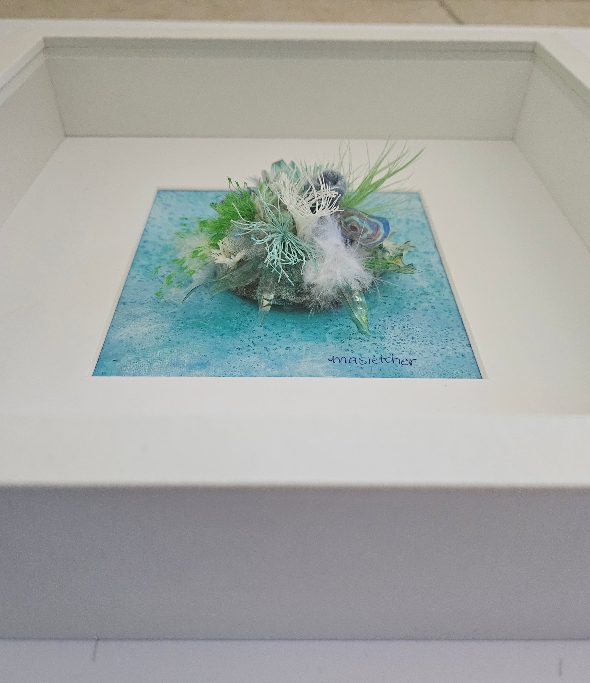 Sea Posie No.1 Side Michele Sletcher Art Coral Reef Artwork Abstract Australian award winning